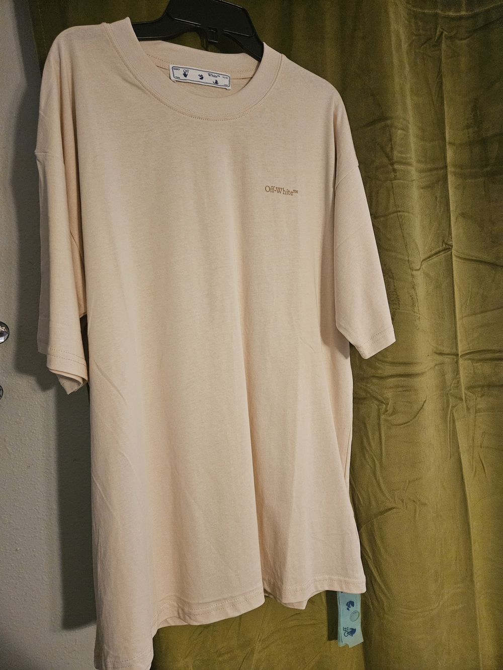 Off-White Short Sleeve Tee - Light Beige/Cream